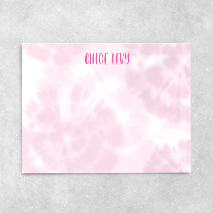 Pink Tie Dye Notecard